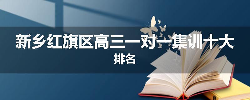 新乡红旗区高三一对一集训十大排名