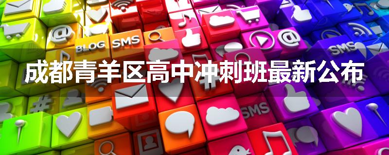成都青羊区高中冲刺班最新公布