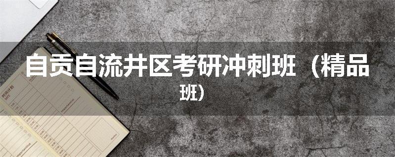 自贡自流井区考研冲刺班（精品班）