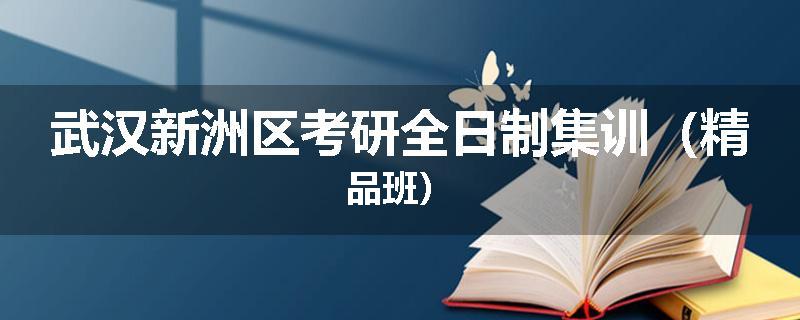 武汉新洲区考研全日制集训（精品班）