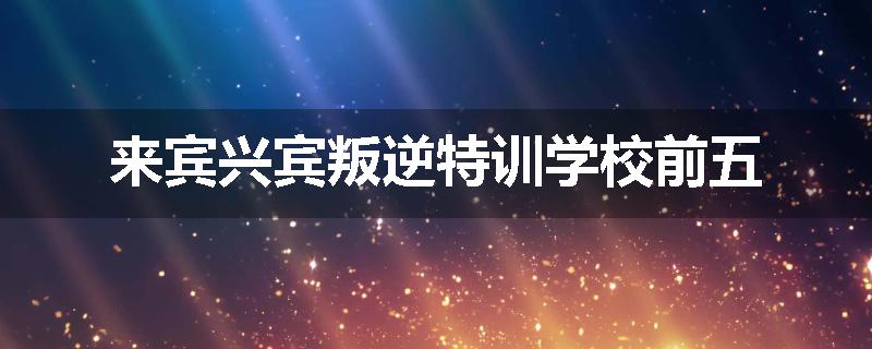 来宾兴宾叛逆特训学校前五