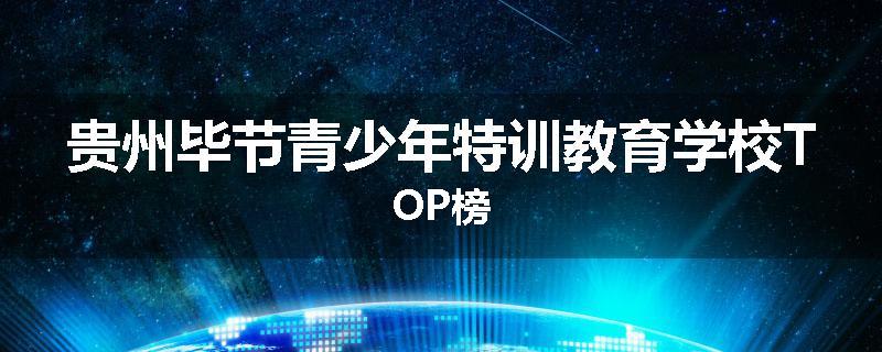 贵州毕节青少年特训教育学校TOP榜