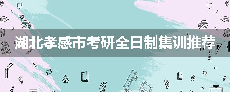 湖北孝感市考研全日制集训推荐