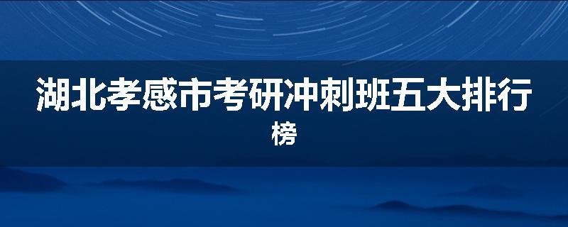 湖北孝感市考研冲刺班五大排行榜