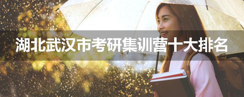 湖北武汉市考研集训营十大排名