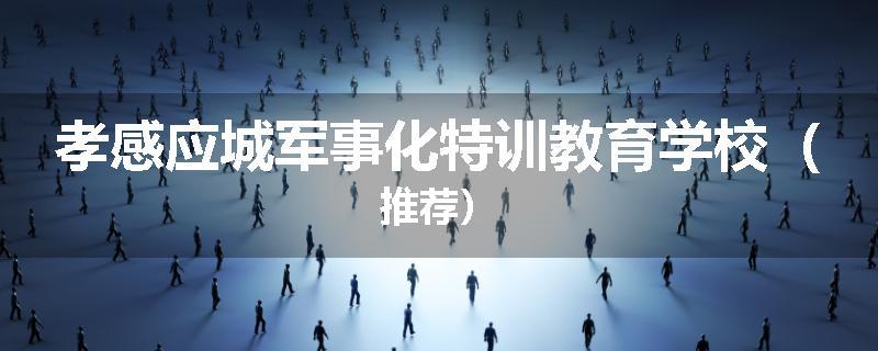 孝感应城军事化特训教育学校（推荐）