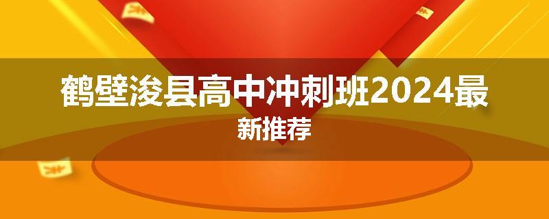 鹤壁浚县高中冲刺班2024最新推荐