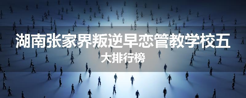 湖南张家界叛逆早恋管教学校五大排行榜