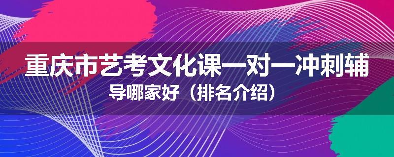 重庆市艺考文化课一对一冲刺辅导哪家好（排名介绍）