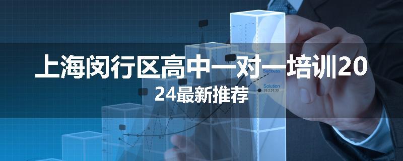 上海闵行区高中一对一培训2024最新推荐