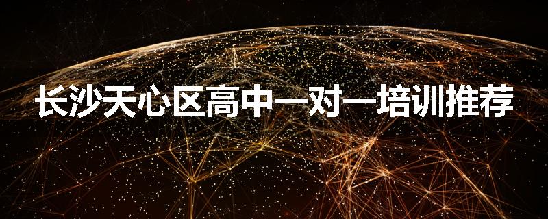 长沙天心区高中一对一培训推荐