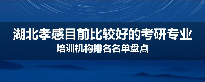 湖北孝感目前比较好的考研专业培训机构排名名单盘点