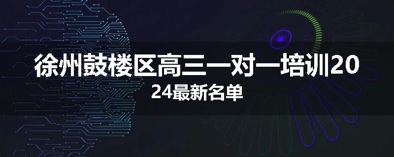 徐州鼓楼区高三一对一培训2024最新名单