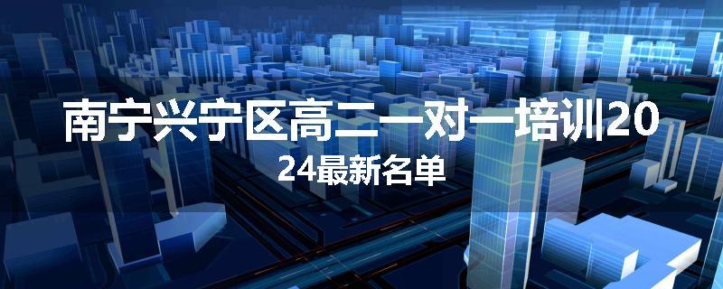 南宁兴宁区高二一对一培训2024最新名单