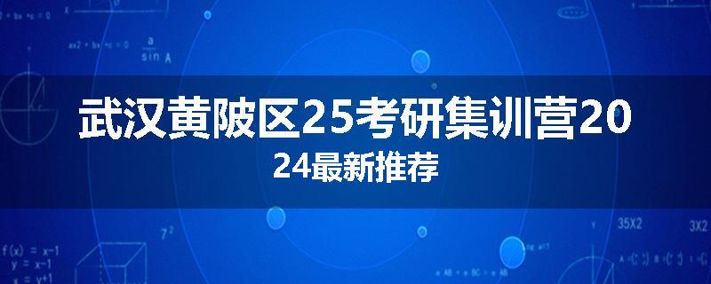武汉黄陂区25考研集训营2024最新推荐