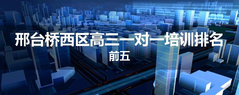 邢台桥西区高三一对一培训排名前五