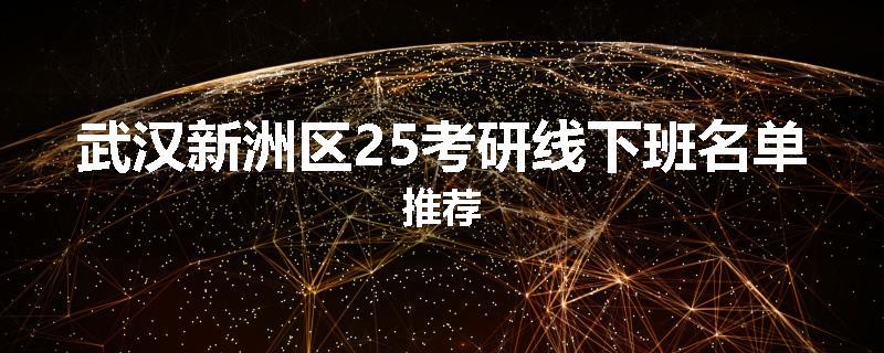 武汉新洲区25考研线下班名单推荐