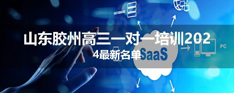 山东胶州高三一对一培训2024最新名单