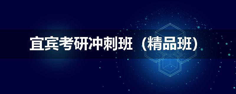 宜宾考研冲刺班（精品班）