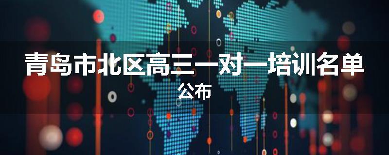青岛市北区高三一对一培训名单公布