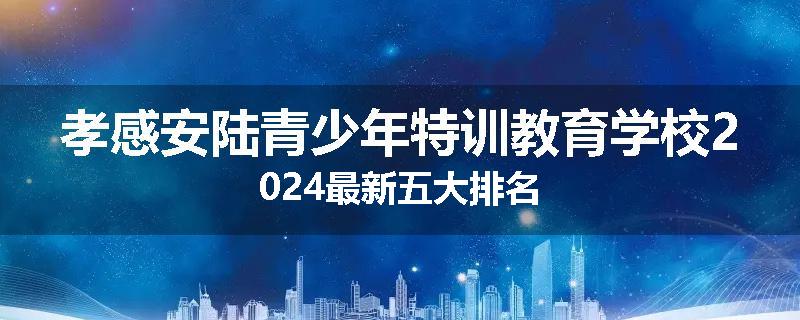 孝感安陆青少年特训教育学校2024最新五大排名
