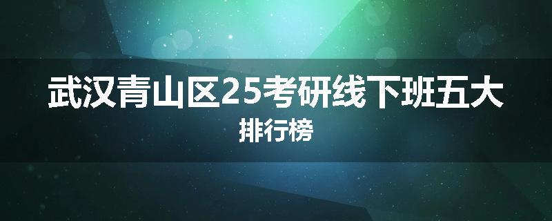 武汉青山区25考研线下班五大排行榜