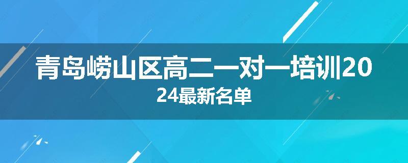 青岛崂山区高二一对一培训2024最新名单