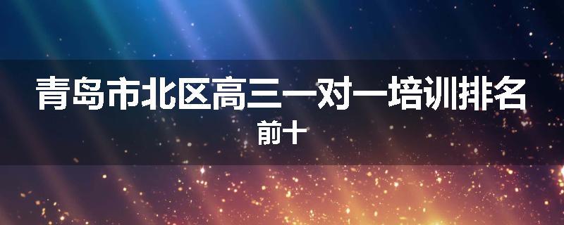 青岛市北区高三一对一培训排名前十