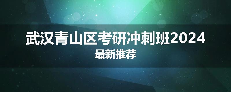 武汉青山区考研冲刺班2024最新推荐