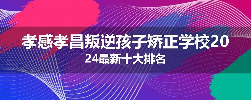 孝感孝昌叛逆孩子矫正学校2024最新十大排名