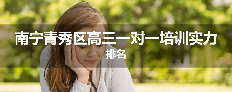 南宁青秀区高三一对一培训实力排名