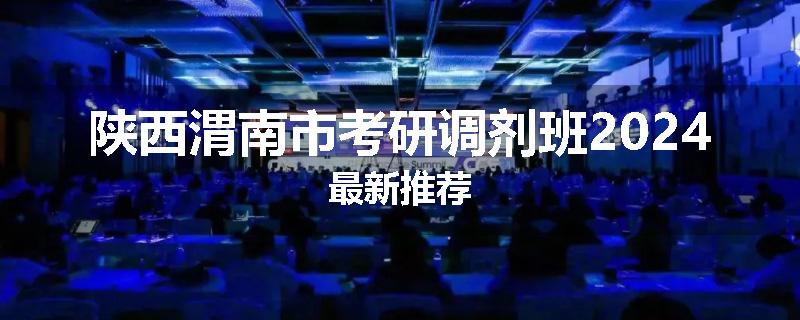 陕西渭南市考研调剂班2024最新推荐