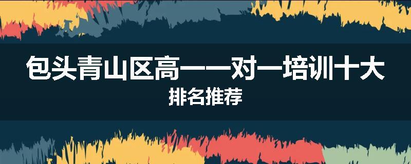 包头青山区高一一对一培训十大排名推荐