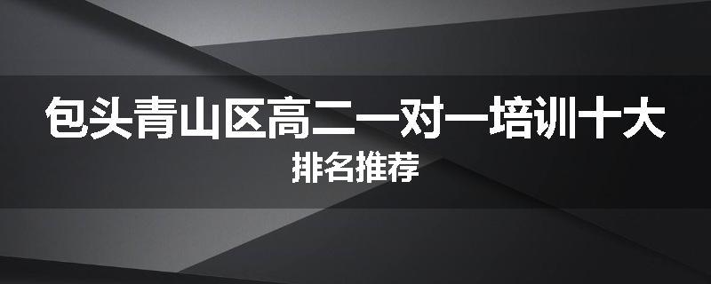 包头青山区高二一对一培训十大排名推荐