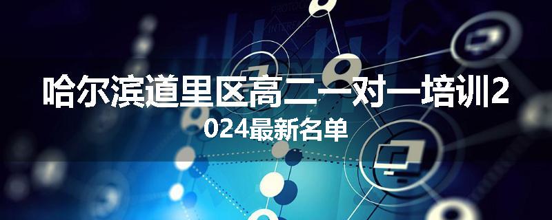 哈尔滨道里区高二一对一培训2024最新名单