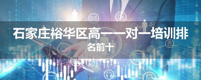 石家庄裕华区高一一对一培训排名前十