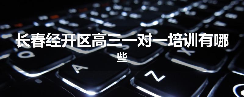 长春经开区高三一对一培训有哪些