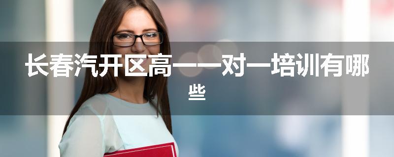 长春汽开区高一一对一培训有哪些