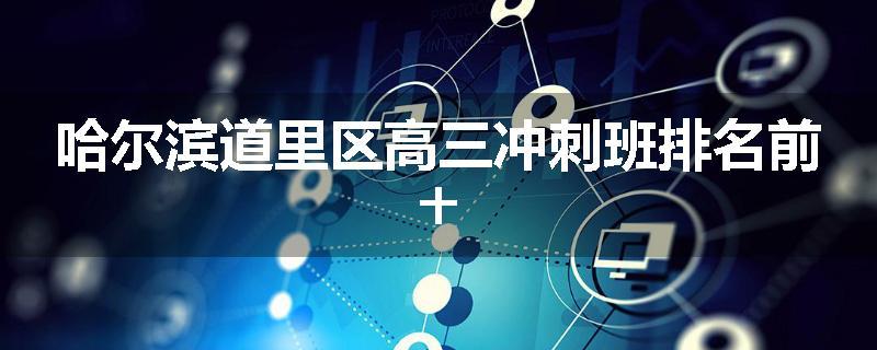 哈尔滨道里区高三冲刺班排名前十