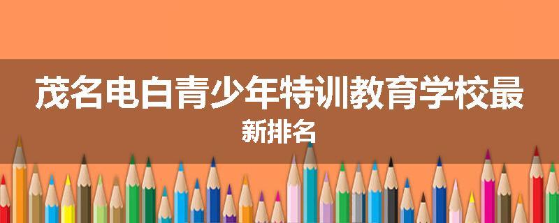 茂名电白青少年特训教育学校最新排名