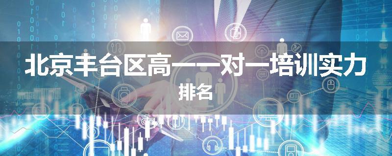 北京丰台区高一一对一培训实力排名