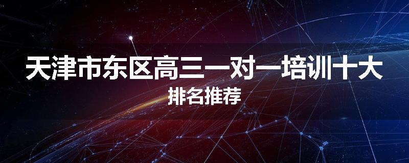 天津市东区高三一对一培训十大排名推荐