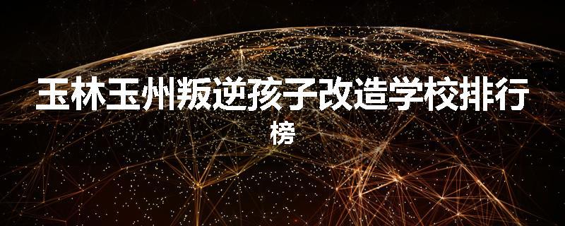 玉林玉州叛逆孩子改造学校排行榜