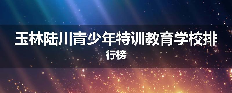 玉林陆川青少年特训教育学校排行榜