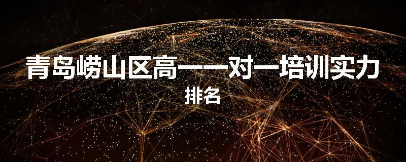 青岛崂山区高一一对一培训实力排名