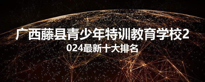 广西藤县青少年特训教育学校2024最新十大排名