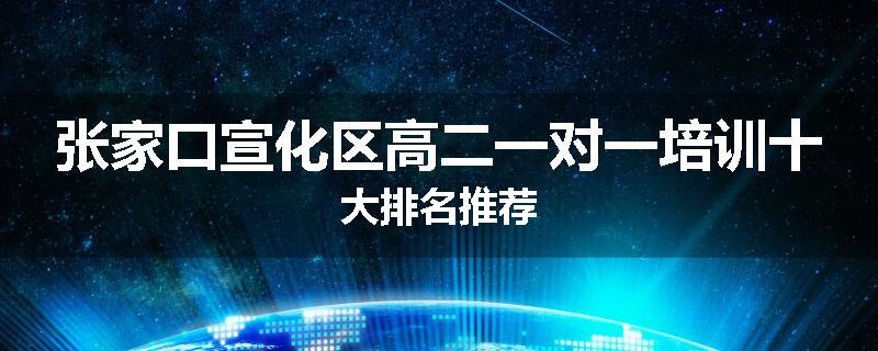 张家口宣化区高二一对一培训十大排名推荐