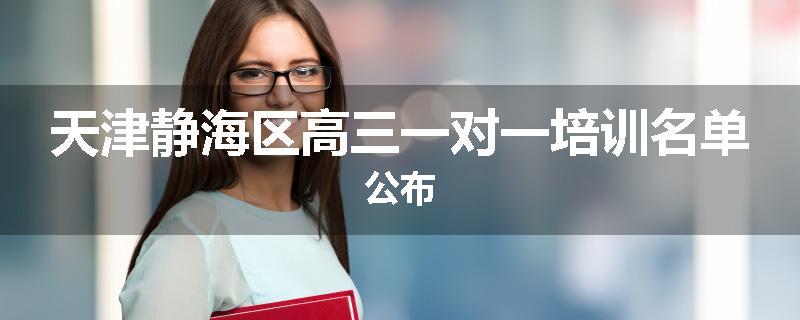 天津静海区高三一对一培训名单公布