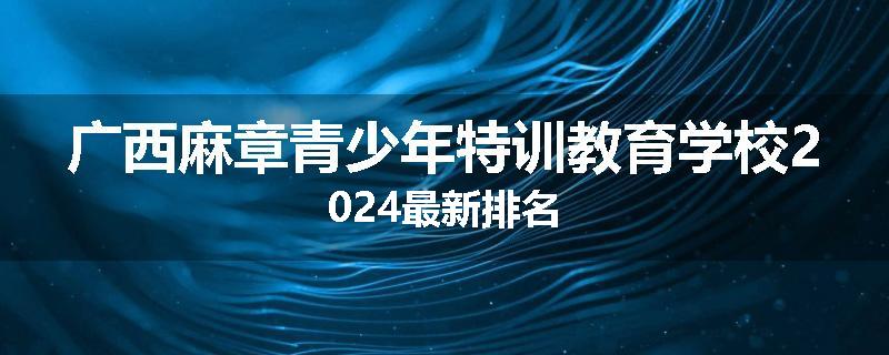 广西麻章青少年特训教育学校2024最新排名