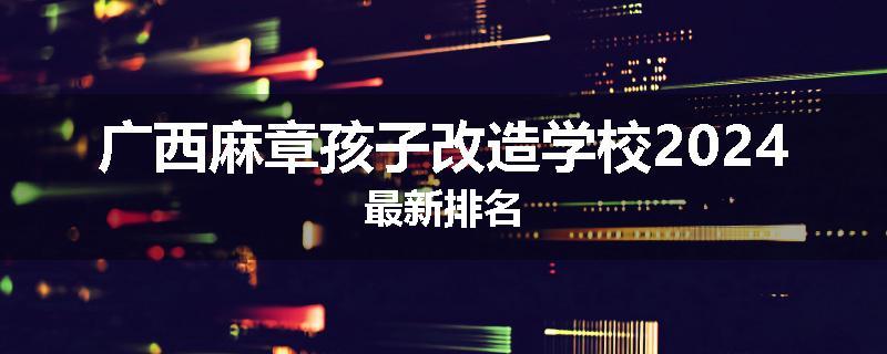广西麻章孩子改造学校2024最新排名